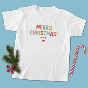 Kleurrijke Merry Christmas Matching Family Baby
