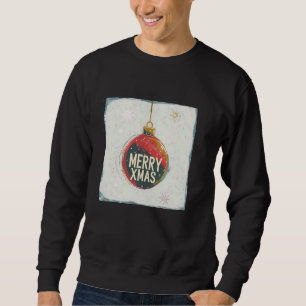 Kleurrijke Merry Xmas Bauble voor Feestelijk en Ke Trui
