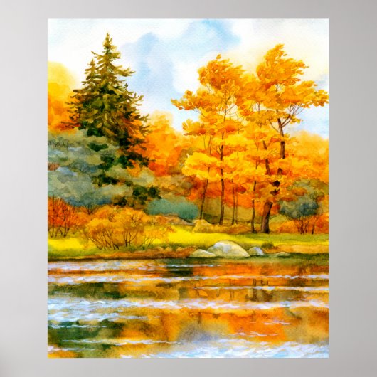 Kleurrijke, met de hand getrokken waterverf tekeni poster (Voorkant)