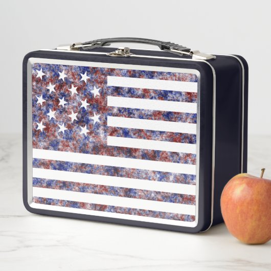 Kleurrijke met sterren bezaaide banier Amerikaanse (In situ)