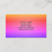 Kleurrijke metalen textuur visitekaartje (Achterkant)