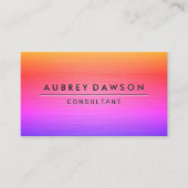 Kleurrijke metalen textuur visitekaartje (Voorkant)