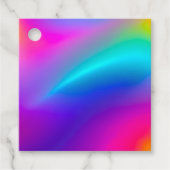 Kleurrijke Metallic Folie Art Gift Labels (Voorkant)