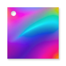 Kleurrijke Metallic Folie Art Gift Labels