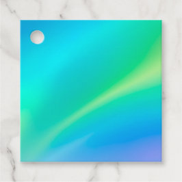 Kleurrijke Metallic Folie Art Gift Labels