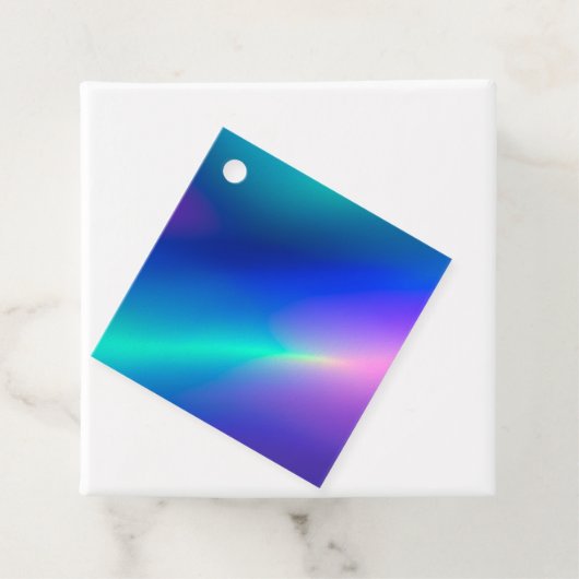 Kleurrijke Metallic Folie Art Gift Labels (In situ)