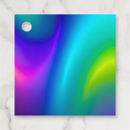 Kleurrijke Metallic Folie Art Gift Labels