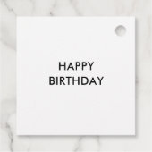 Kleurrijke Metallic Folie Art Gift Labels (Achterkant)