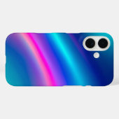 Kleurrijke Metallic Folie Art iPhone Case (Achterkant (horizontaal))