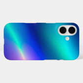 Kleurrijke Metallic Folie Art iPhone Case (Achterkant (horizontaal))