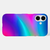 Kleurrijke Metallic Folie Art iPhone Case (Achterkant (horizontaal))