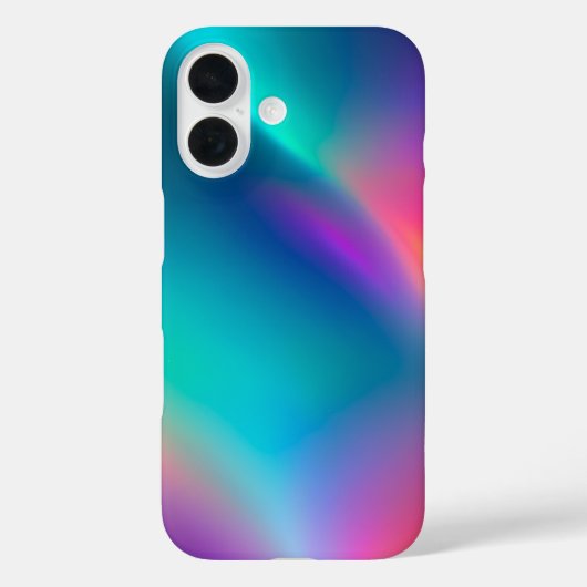 Kleurrijke Metallic Folie Art iPhone Case (Achterkant)