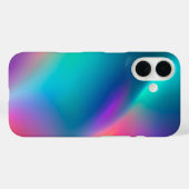 Kleurrijke Metallic Folie Art iPhone Case (Achterkant (horizontaal))