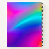 Kleurrijke Metallic Folie Art Spiral Notitieboek (Achterkant)