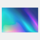 Kleurrijke Metallic Folie Art Wrapping Paper Sheet (Voorkant 3)