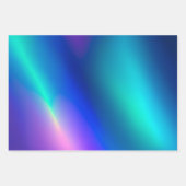 Kleurrijke Metallic Folie Art Wrapping Paper Sheet (Voorkant)