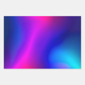 Kleurrijke Metallic Folie Art Wrapping Paper Sheet (Voorkant 3)