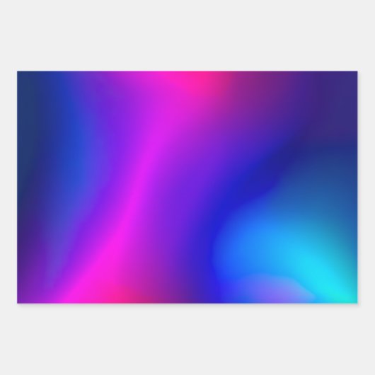 Kleurrijke Metallic Folie Art Wrapping Paper Sheet (Voorkant 3)