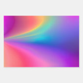 Kleurrijke Metallic Folie Art Wrapping Paper Sheet (Voorkant 3)