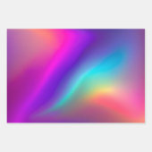 Kleurrijke Metallic Folie Art Wrapping Paper Sheet (Voorkant)