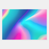 Kleurrijke Metallic Folie Art Wrapping Paper Sheet (Voorkant 2)