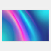 Kleurrijke Metallic Folie Art Wrapping Paper Sheet (Voorkant)