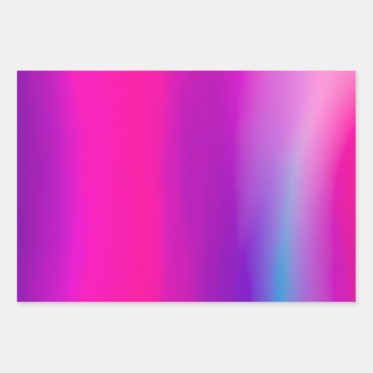 Kleurrijke Metallic Folie Art Wrapping Paper Sheet (Voorkant 2)