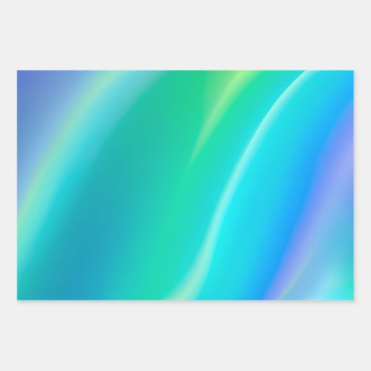 Kleurrijke Metallic Folie Art Wrapping Paper Sheet (Voorkant 3)