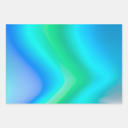 Kleurrijke Metallic Folie Art Wrapping Paper Sheet (Voorkant 2)