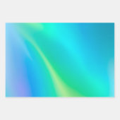 Kleurrijke Metallic Folie Art Wrapping Paper Sheet (Voorkant)