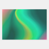 Kleurrijke Metallic Folie Art Wrapping Paper Sheet (Voorkant 3)