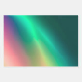 Kleurrijke Metallic Folie Art Wrapping Paper Sheet (Voorkant)