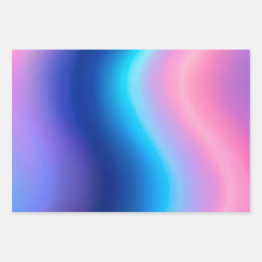 Kleurrijke Metallic Folie Art Wrapping Paper Sheet (Voorkant 2)