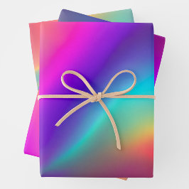 Kleurrijke Metallic Folie Art Wrapping Paper Sheet