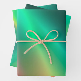 Kleurrijke Metallic Folie Art Wrapping Paper Sheet