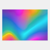 Kleurrijke Metallic Folie Art Wrapping Paper Sheet (Voorkant 2)