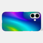 Kleurrijke Metallic Folie Kunst iPhone Hoes (Achterkant (horizontaal))