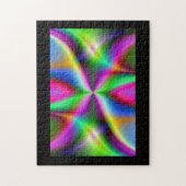 Kleurrijke Metallic Fractal Glans Legpuzzel (Verticaal)