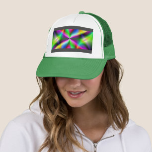 Kleurrijke Metallic Fractale Glans Trucker Pet