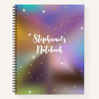Kleurrijke Metallic Glitter Glam Girly Notitieboek
