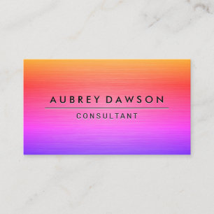 Kleurrijke Metallic Textuur Visitekaartje