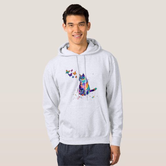 Kleurrijke metgezellen hoodie (Voorkant volledig)