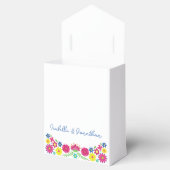 Kleurrijke Mexicaanse bloemen Bedankdoosjes (Geopend)