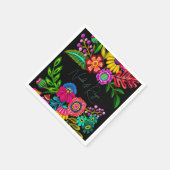 Kleurrijke Mexicaanse Bloemen Bruiloft Servet (Hoek)