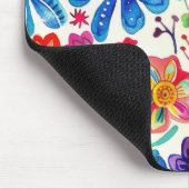 Kleurrijke Mexicaanse bloemen Muismat (Hoek)