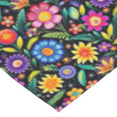 Kleurrijke Mexicaanse bloemenfiësta patroon Tafelkleed (Gekanteld)