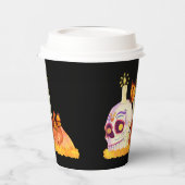 Kleurrijke Mexicaanse dag van de dode suikerschede Papieren Bekers (Links)