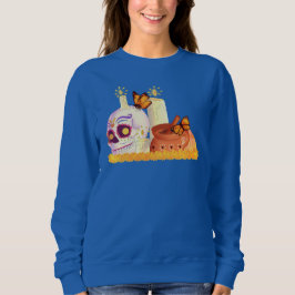 Kleurrijke Mexicaanse dag van de dode suikerschede Trui