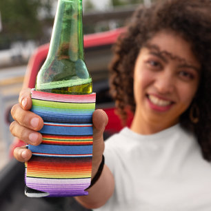 Kleurrijke Mexicaanse Dekbed Fiesta Strepen Blikjeskoeler