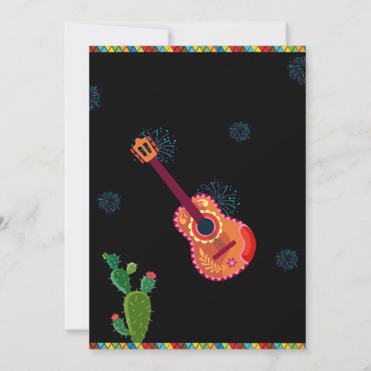 Kleurrijke Mexicaanse feestdag Kaart (Achterkant)